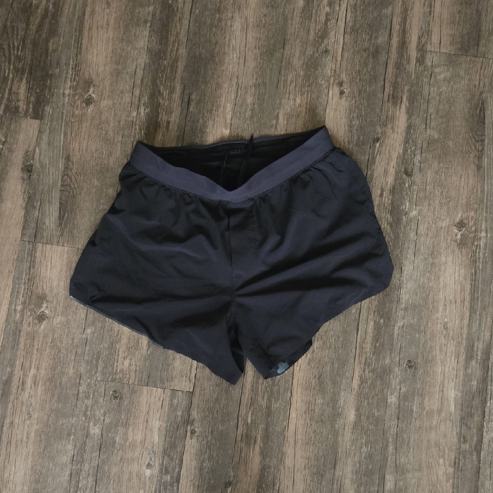 Lululemon Fast and Free Brief Lined 4" Short Men's Small EUC Black